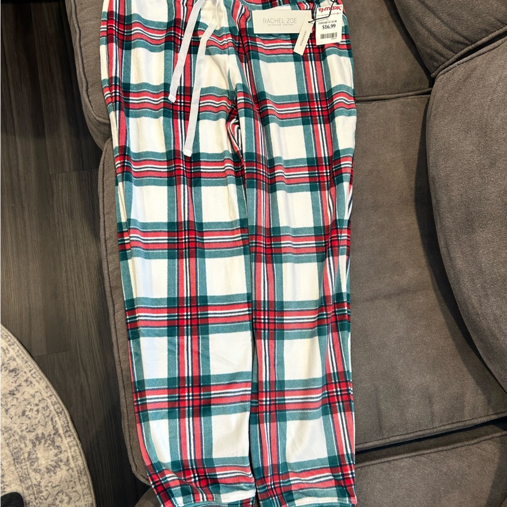 Rachel Zoe plaid pajamas pants